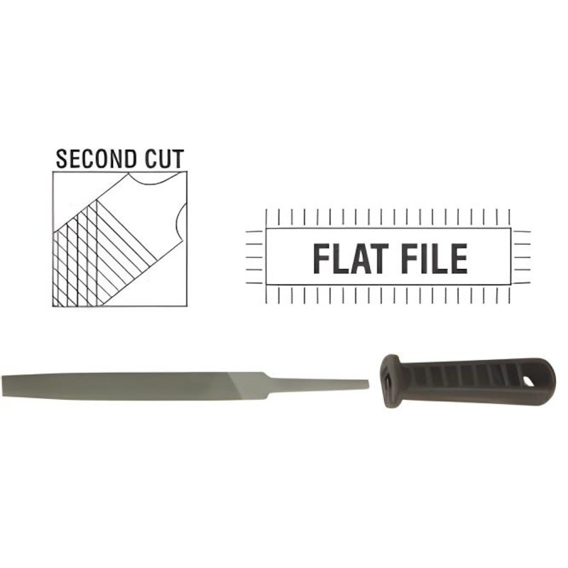 File Afile Flat 2Nd Cut 100mm P/P