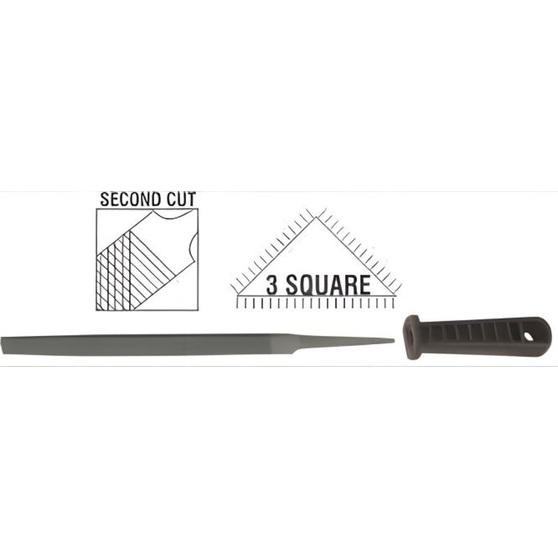 File Afile Three Square 2Nd Cut 150mm P/P