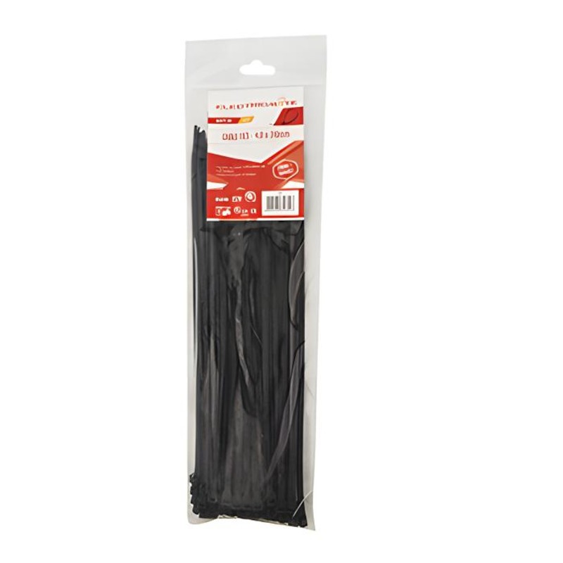 Cable Ties 310x4.8mm Black 100 Pack