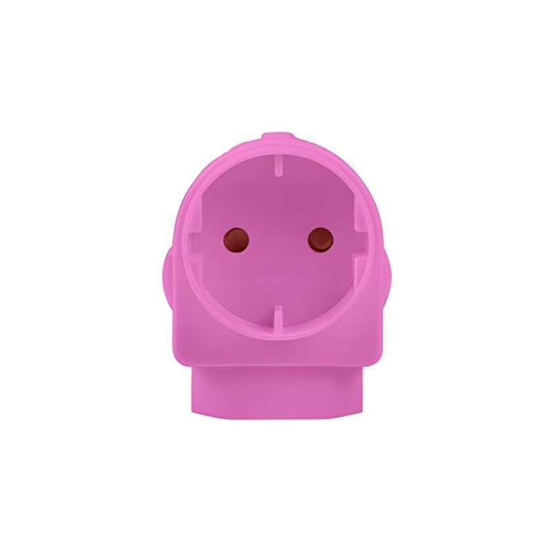 Euromate - Adaptor Schuko Pink