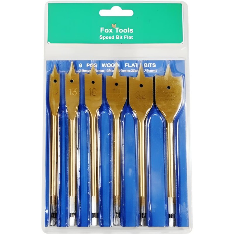 FOX - Drill Set Wood Spade 6pc Pro 10-25mm