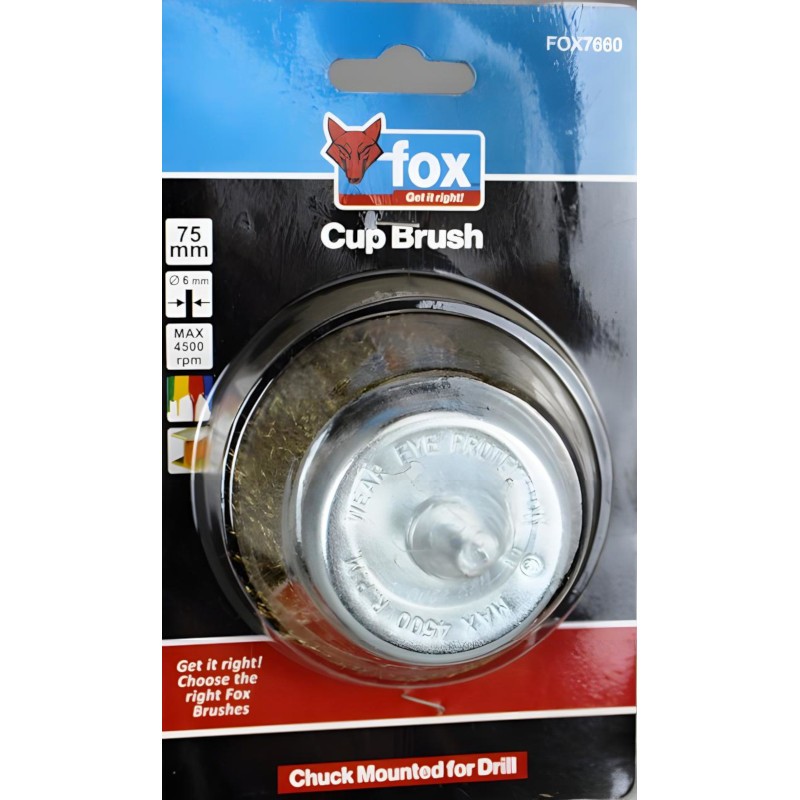 Wire Cup Crimped Fine 75mm(Drill)