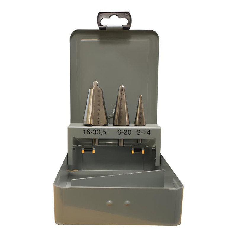 FOX - Drill Set HSS/High Speed Steel Conical Bits 3pc