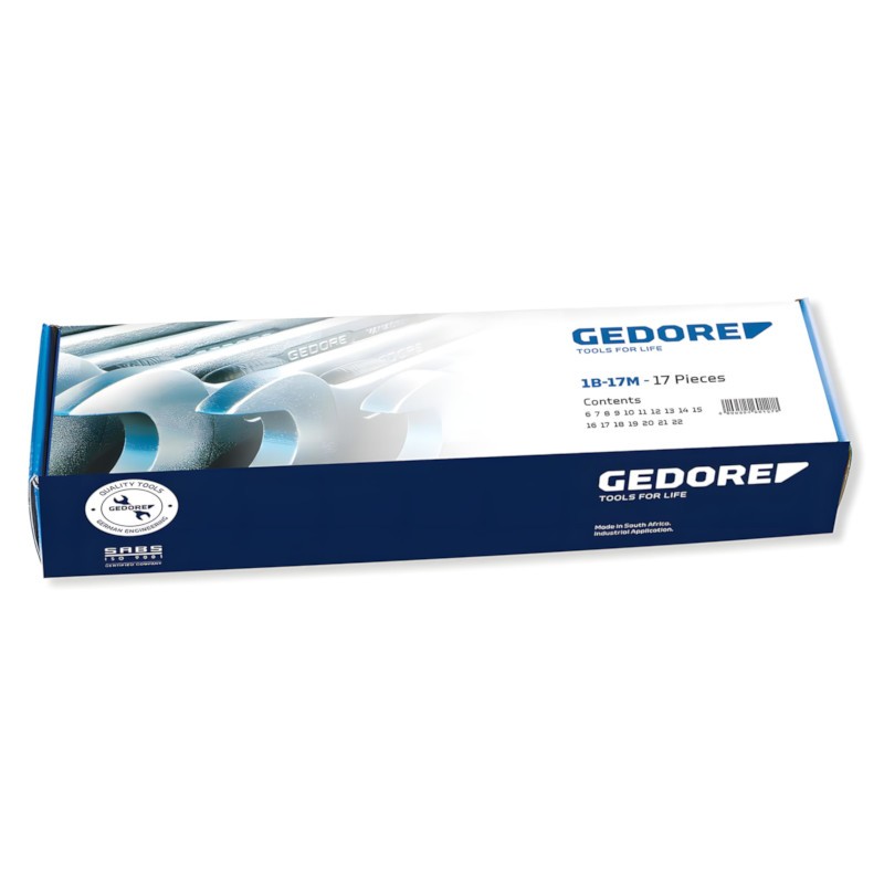 Spanner Gedore Combination Set Black 6-22mm
