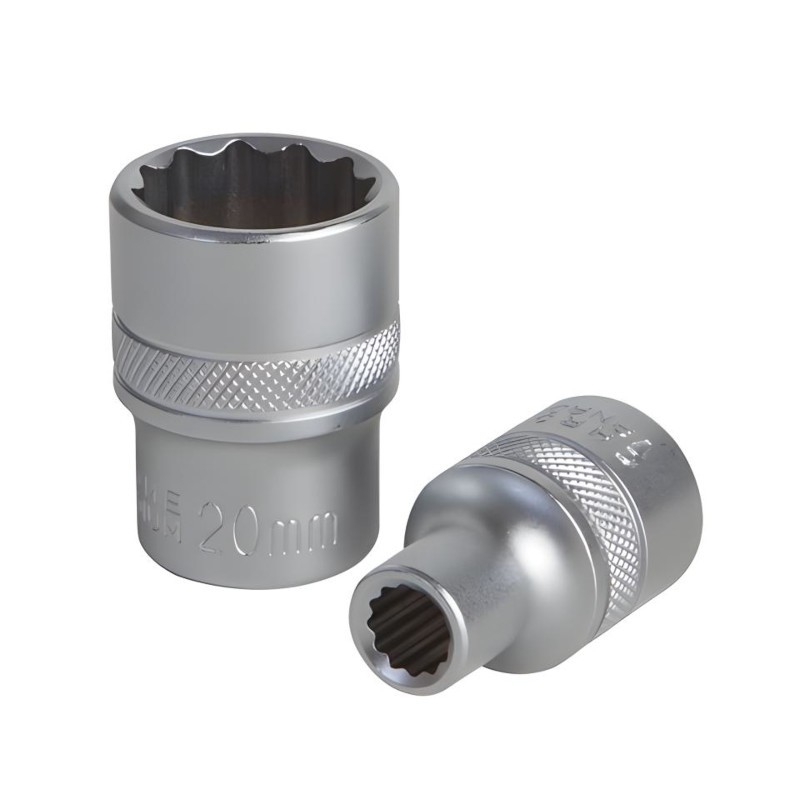 Groz - Socket Bihex 1/2`` Drive 23mm Chrome Vanadium