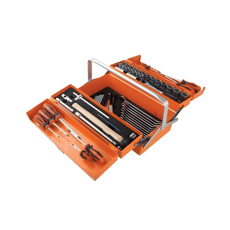 Toolkit Groz 65 Piece In Aluminium 5Tier Toolbox