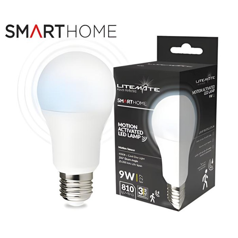 9w A60 E27 LED Montion Sensor Litemate