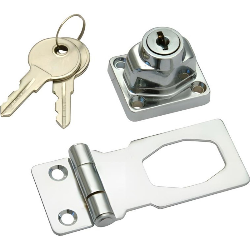 Mackie - Lock Hasp Chrome Plated 75mm Each 53862