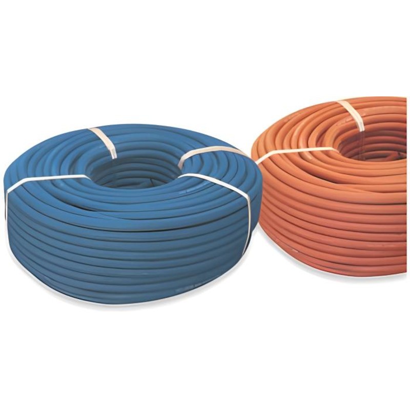 Hose Gas Ribbed Act Red 8mm x100M Mweld