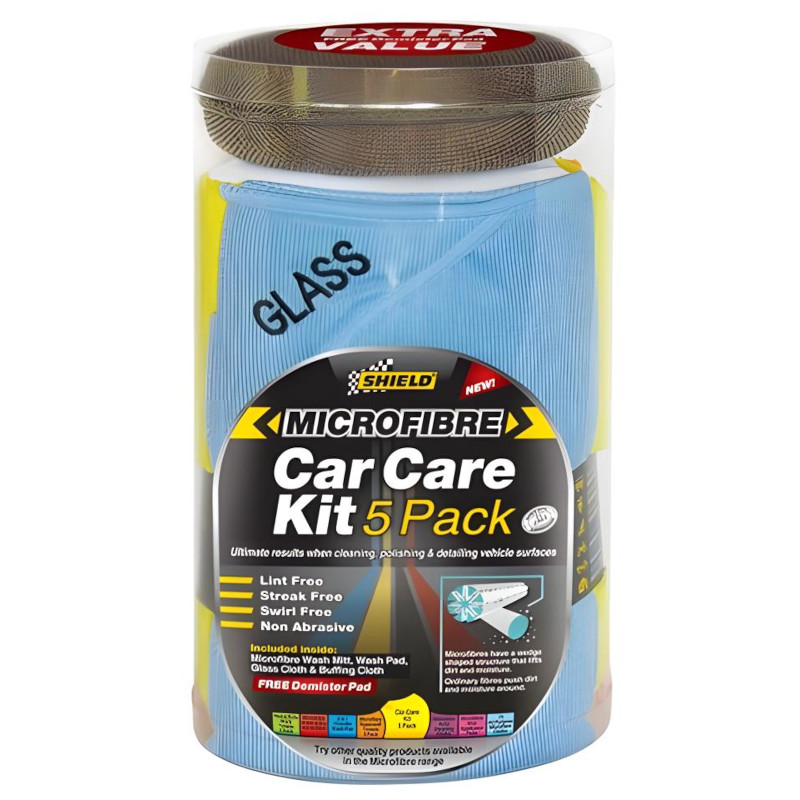 Shield - Microfiber Car Care Kit 5pk Sh285