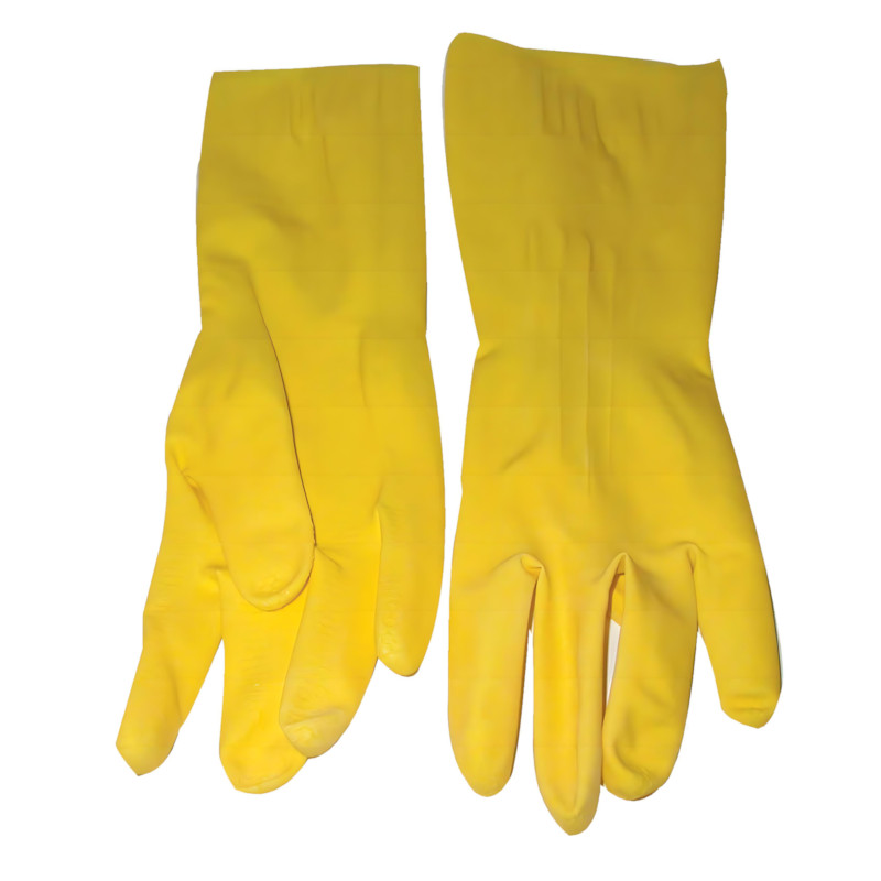 Matsafe Glove Latex House Hold Yellow Large Pp (12 Piece)