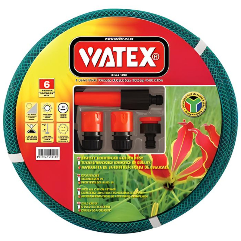 Watex – Hosepipe 12mmx 20m With Fittings 6 Year Warranty