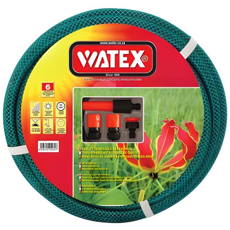 Watex Hosepipe 20mmx 30m With Fittings 6 Year