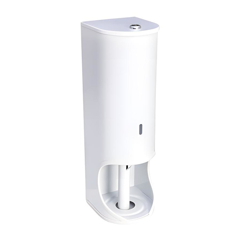 Toilet Roll Holder Lock 3Tier White
