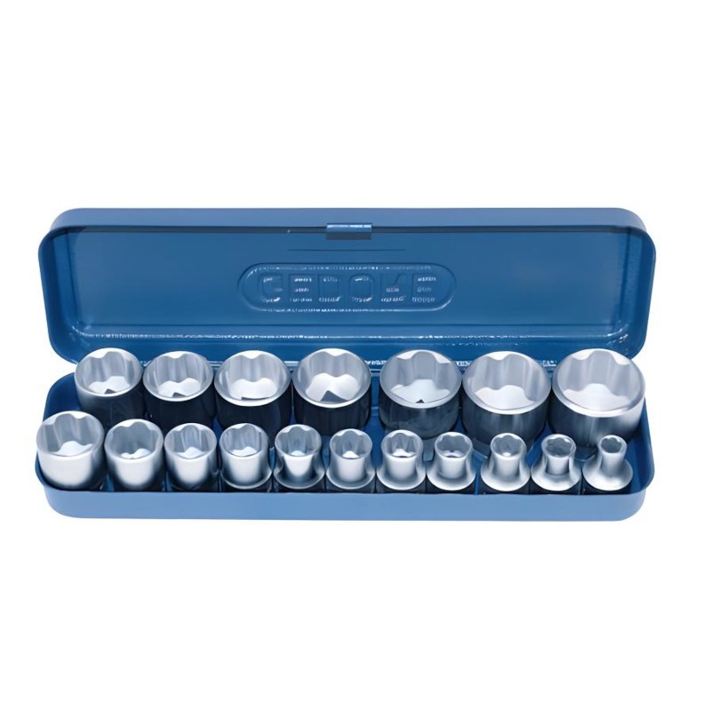 Socket Gedore Set Bihex 1/2 D19ak