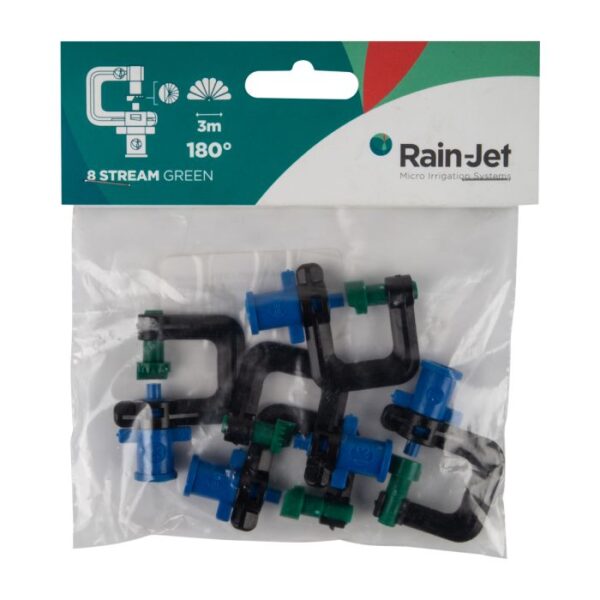 MICRO RAINJET 5XHEAD 8 STREAM GRN