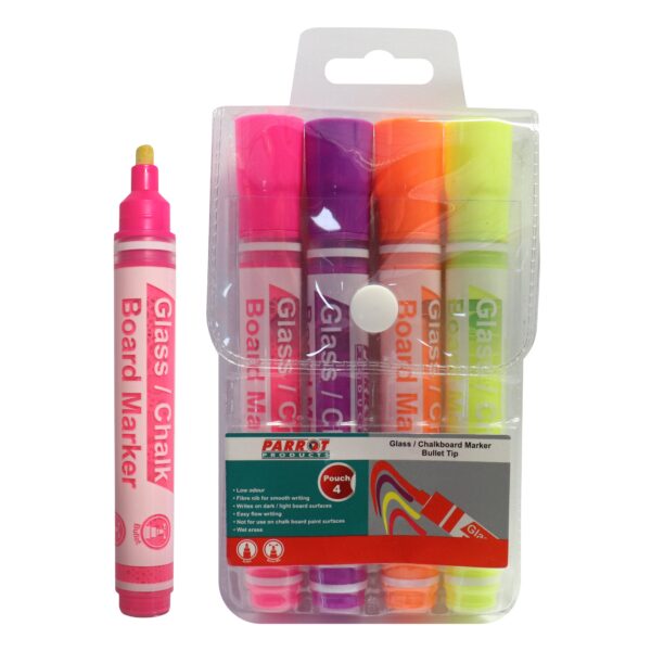 Glass/Chalkboard Markers Pouch 4 (Pink