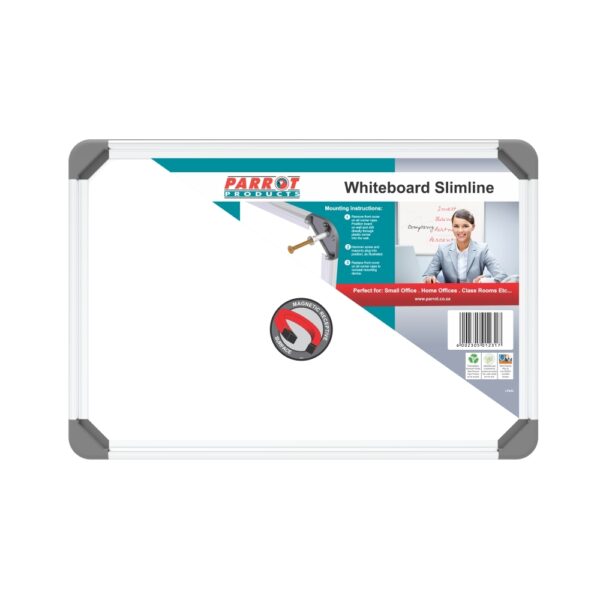 Parrot Slimline Magnetic Whiteboard (300*450mm - Non-Retail)