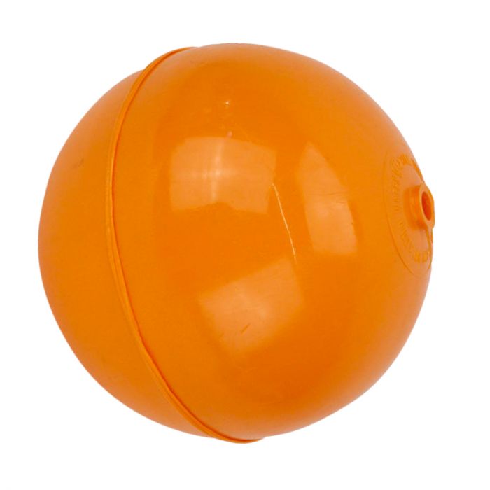 FLOAT VALVE BALL PLASTIC ORANGE 110MM (M8)