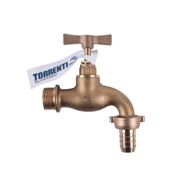 TORRENTI TAP BRASS HOSE H/DUTY 20MM