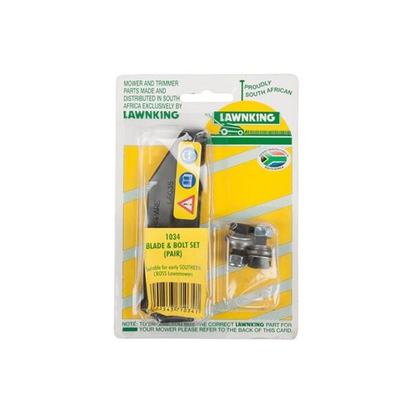 LAWNKING L/MOWER BLADE AND BOLT SET PR S-CROSS