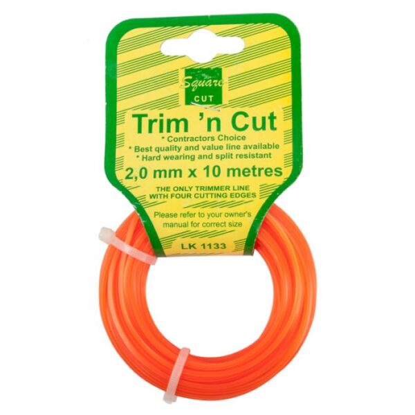 TRIM N CUT TRIMMER LINE 2.00MM 10M SQ CUT