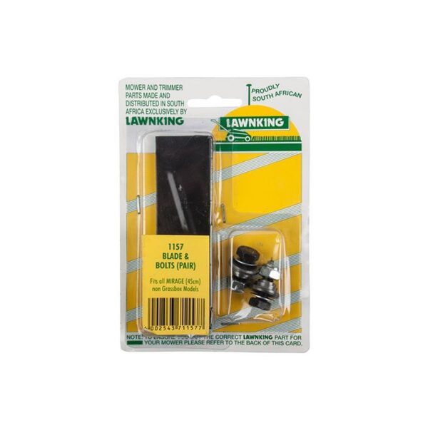 LAWNKING L/MOWER BLADE AND BOLT UTLITY PAIR MIRAGE