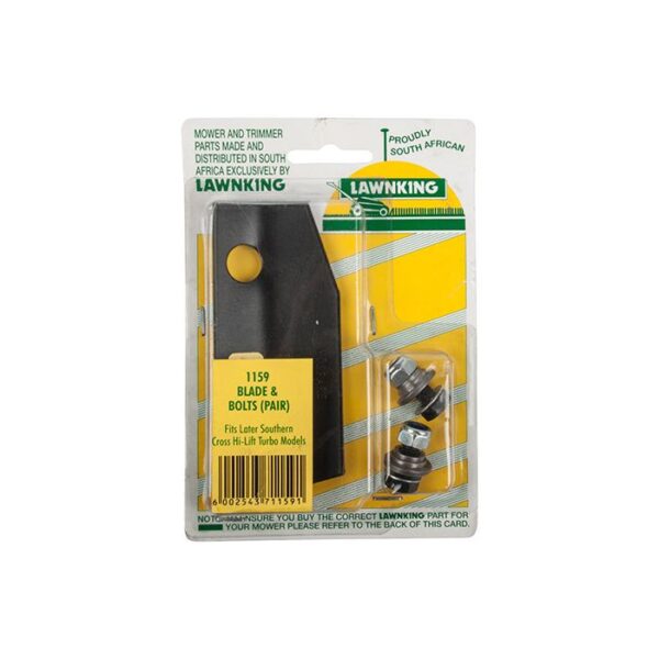 LAWNKING L/MOWER BLADE AND BOLT HI-LIFT TU S/CROS