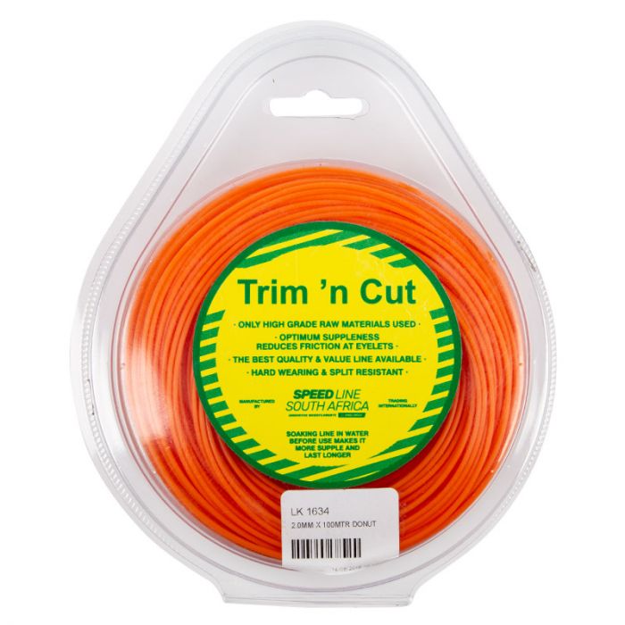 TRIM N CUT TRIMMER LINE 2.0MM X 100MR DONUT-ORANGE