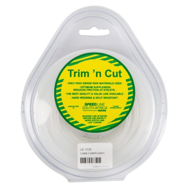 TRIM N CUT TRIMMER LINE 2.5MM X 50MT DONUT-WHITE