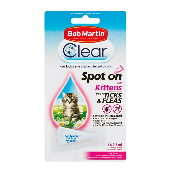 BOB MARTIN PET TICK & FLEA KITTEN SPOT 0.7ML