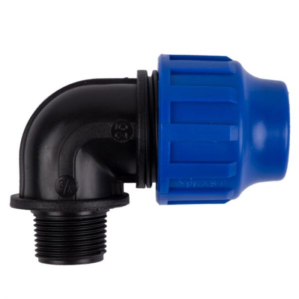 PLAST ELBOW COMPRESSION MALE 25X3/4