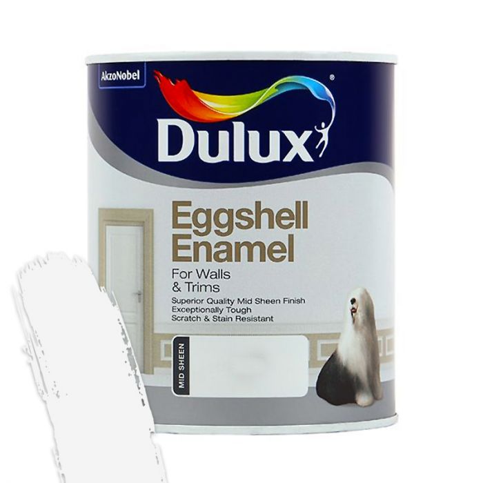 DULUX EGGSHELL ENAMEL WHITE 1L