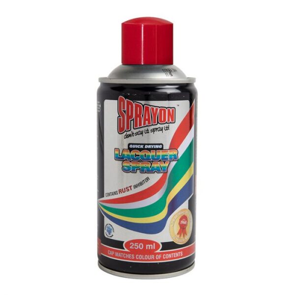 SPRAYON STD SPRAY PAINT SIGNAL RED 250ML