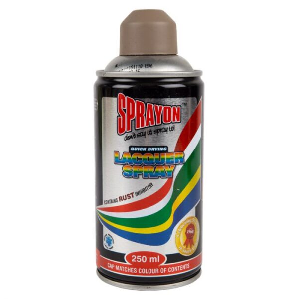 SPRAYON STD SPRAY PAINT MILITARY BROWN 250ML