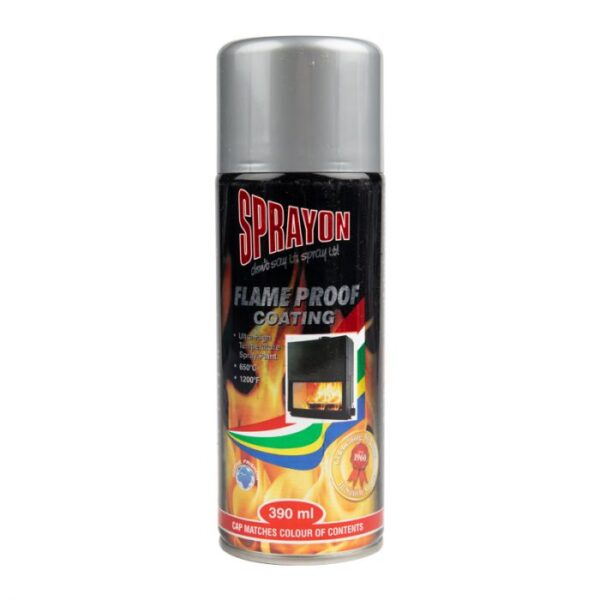 SPRAYON ULTRA HIGH TEMP SPRAY SILVER 350ML