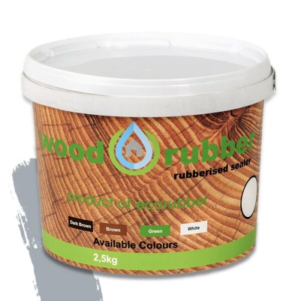 ECO RUBBER WOOD RUBBER 2.5KG LIGHT GREY