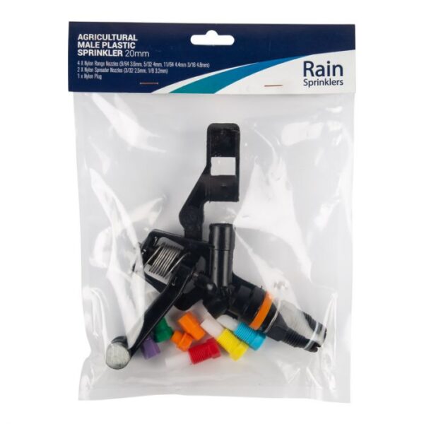 RAIN 14 SPRINKLER PACKED WITH NOZZLES AND CAP
