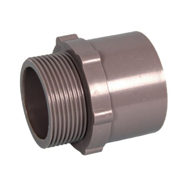 BLU52 ADAPTOR 1 1/2X50MM POOL PVC GRY MXF