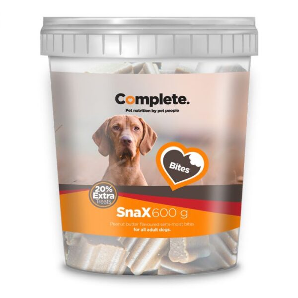 COMPLETE SNAX PEANUT BUTTER BITES SEMI MOIST 600G