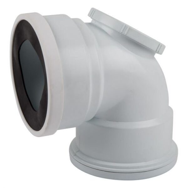 WASTE PAN CONNECTOR BEND SV I.E 110MM