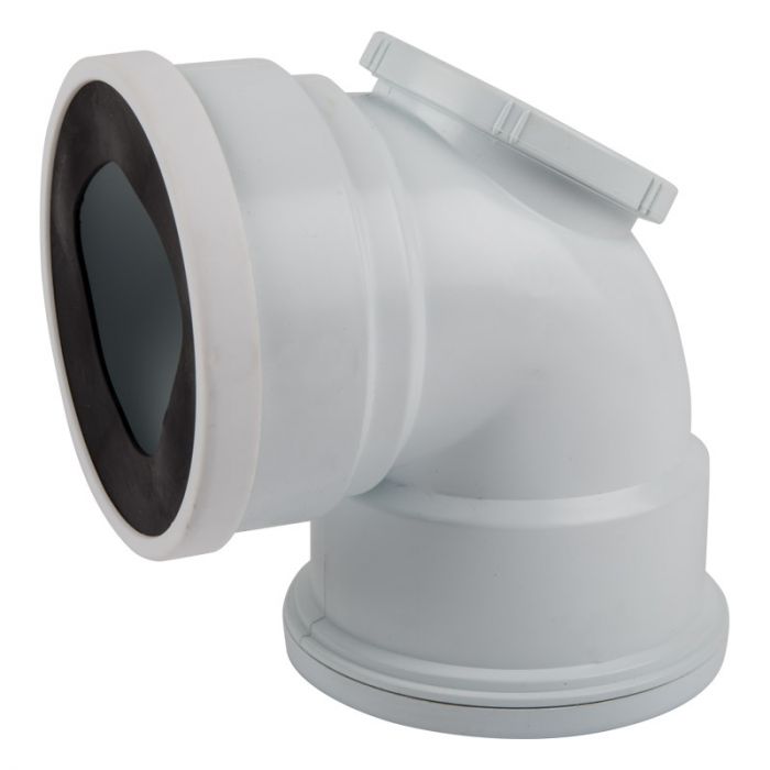 WASTE PAN CONNECTOR BEND SV I.E 110MM