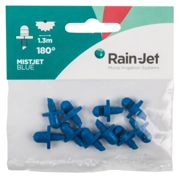 MICRO RAINJET HEAD MISTER 180DEG BLU 10PK