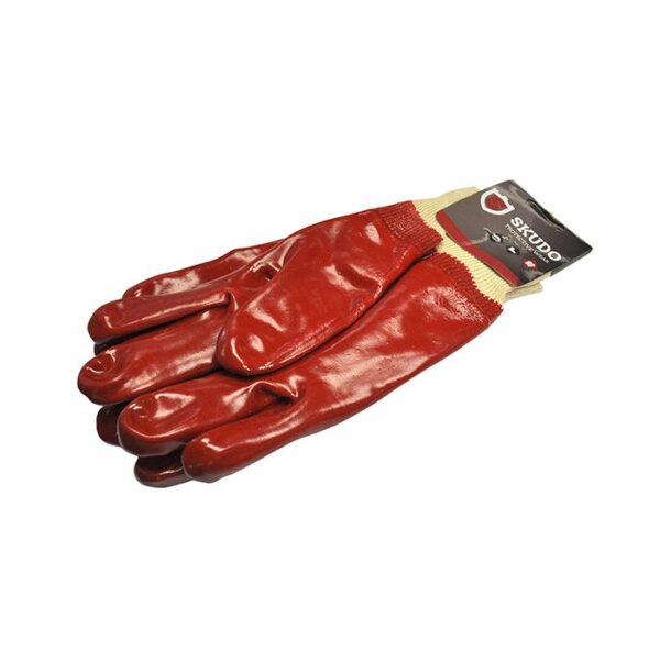 SKUDO GLOVES PVC KNITTED WRIST H/D
