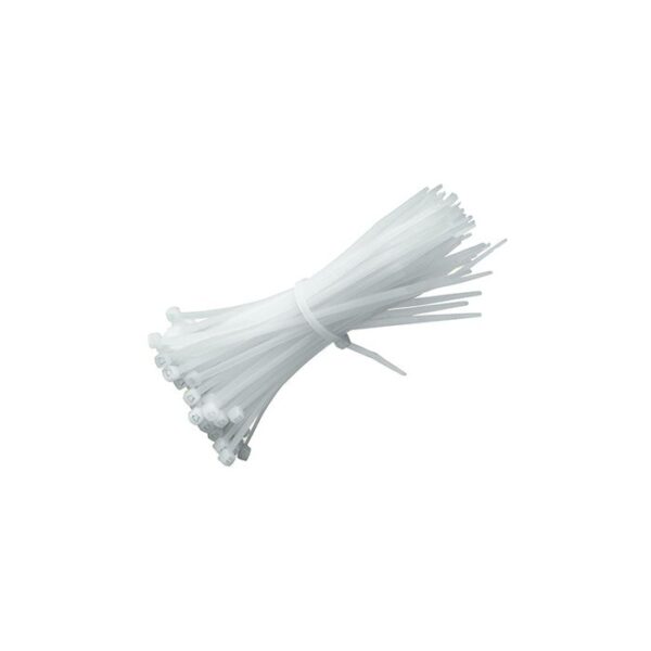 CURRENT CABLE TIES WHITE 400X7.2MM 100PACK