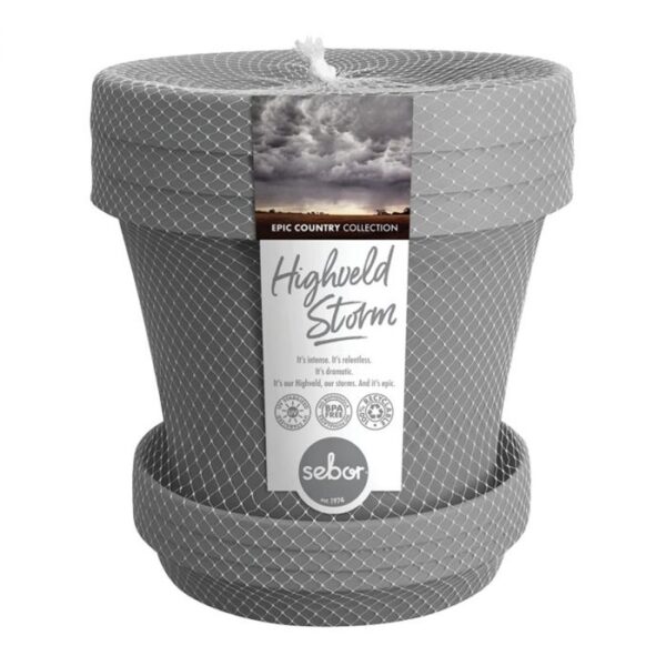 SEBOR SUPPOT & SAUCER SET 15CM HIGHVELD STORM 3PCK