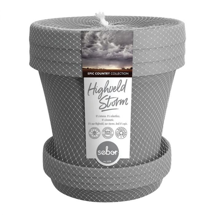 SEBOR SUPPOT & SAUCER SET 15CM HIGHVELD STORM 3PCK