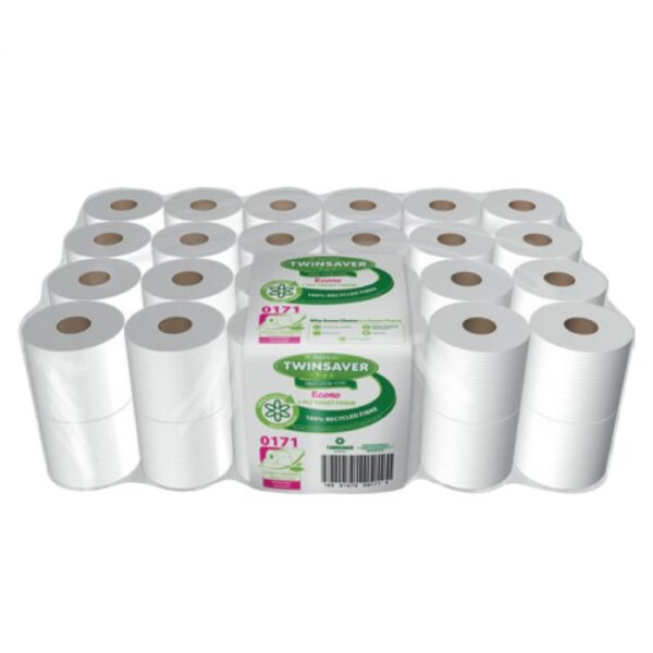 TWINSAVER ECONO 1-PLY TOILET PAPER 48 ROLLS (0171)