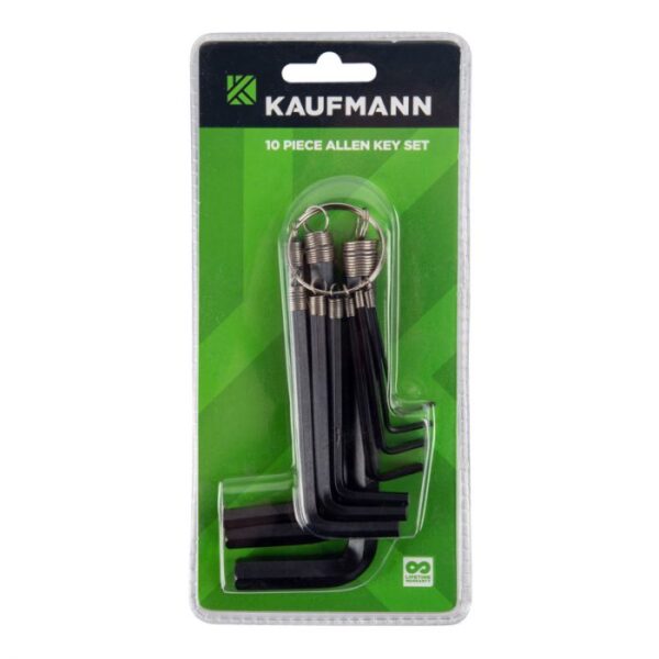 KAUFMANN ALLEN KEY SET 10PCE 1.5-10MM