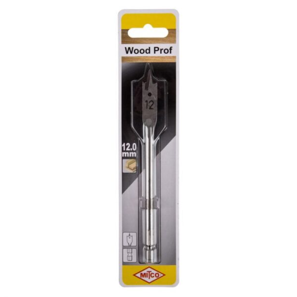 MITCO WOOD FLAT DRILL BIT 12MM